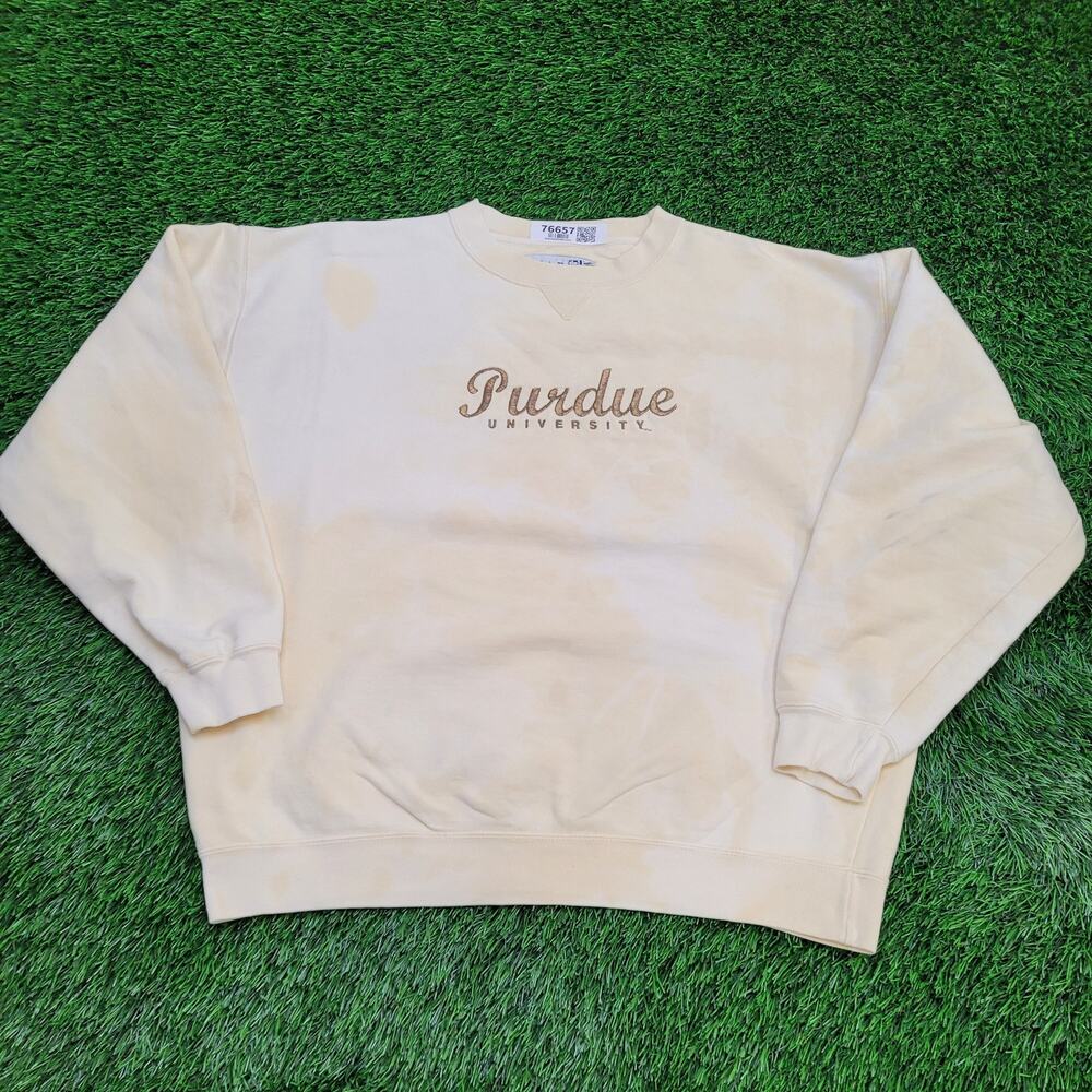 Vintage Purdue-University Sweatshirt Large 25x25 Boxy